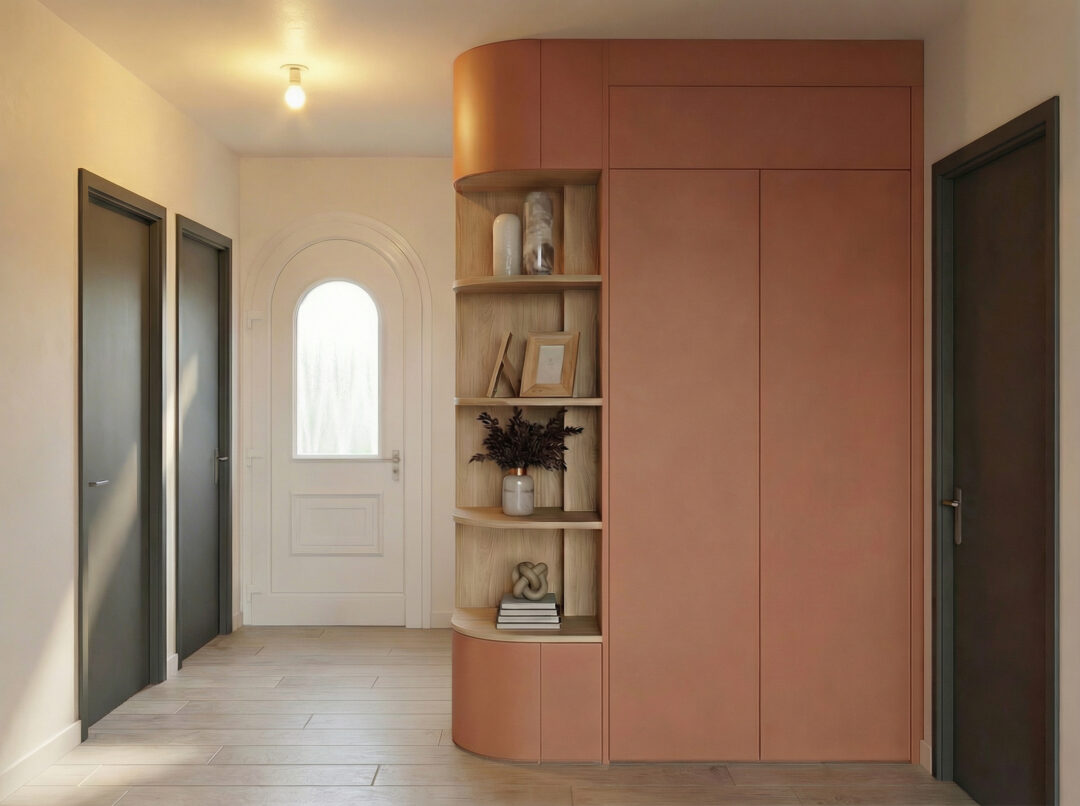 Projet Margaux – Un meuble d&rsquo;entrée sur-mesure